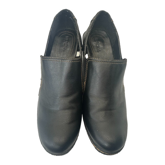 Merona Black Women's Booties Clogs Chunky gothic grunge Heels Slip On Size‎ 10 - Picture 5 of 8